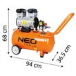 KOMPRESSZOR 50L NEO TOOLS