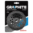 GYÉMÁNT CSISZOLÓKORONG 125MM GRAPHITE