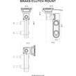 QUAD LOCK FÉK / KUPLUNG OLDALI TARTÓ