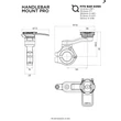 QUAD LOCK KORMÁNYRA SZERELHETŐ TARTÓ PRO