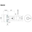 RIZOMA MA434 PRO KORMÁNYVÉG TÜKÖR ADAPTER