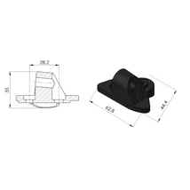 PUIG VISSZAPILLANTÓ TÜKÖR ADAPTER 3551