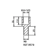 PUIG VISSZAPILLANTÓ TÜKÖR ADAPTER 9578