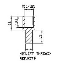 PUIG VISSZAPILLANTÓ TÜKÖR ADAPTER 9579