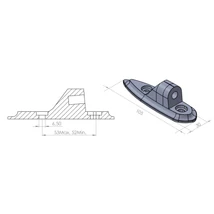 PUIG VISSZAPILLANTÓ TÜKÖR ADAPTER 9586