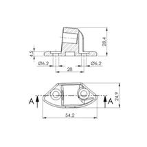 PUIG VISSZAPILLANTÓ TÜKÖR ADAPTER 9639