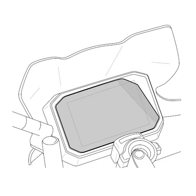 YAMAHA MT-09 PUIG MŰSZERFAL VÉDELEM