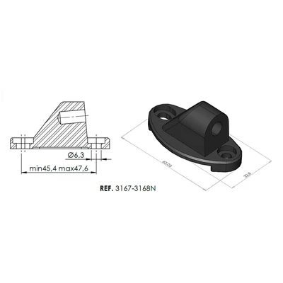 PUIG VISSZAPILLANTÓ TÜKÖR ADAPTER 3168