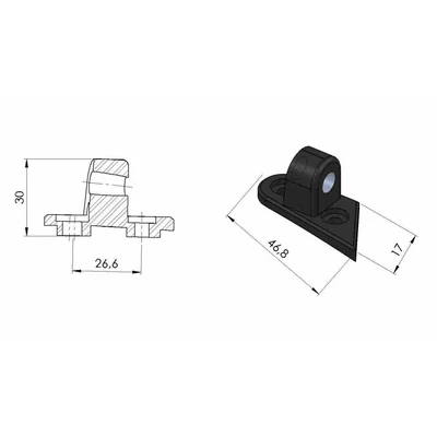 PUIG VISSZAPILLANTÓ TÜKÖR ADAPTER 3542