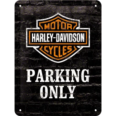 HARLEY-DAVIDSON PARKING ONLY TÁBLAKÉP