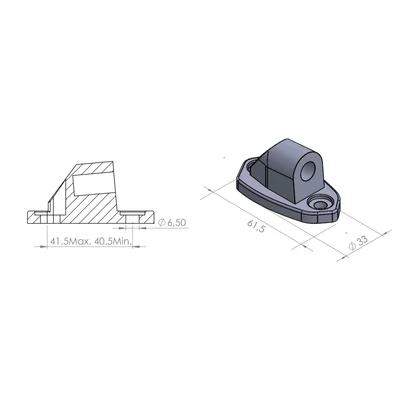 PUIG VISSZAPILLANTÓ TÜKÖR ADAPTER 9406