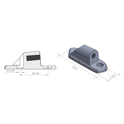 PUIG VISSZAPILLANTÓ TÜKÖR ADAPTER 9454