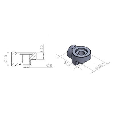 PUIG VISSZAPILLANTÓ TÜKÖR ADAPTER 9533