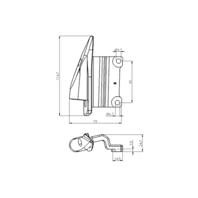PUIG VISSZAPILLANTÓ TÜKÖR ADAPTER 9549