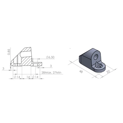 PUIG VISSZAPILLANTÓ TÜKÖR ADAPTER 9577